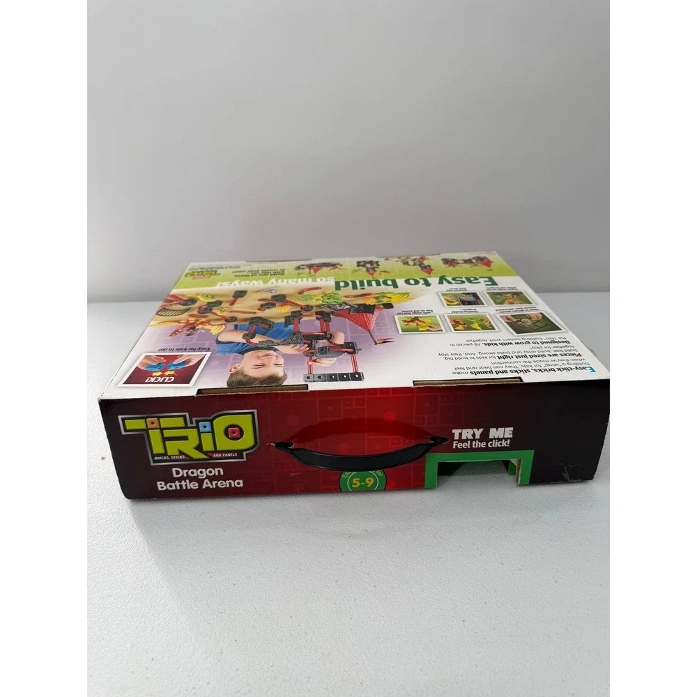 Fisher-Price TRIO Dragon Battle Arena Building Set 2009 Castle Knights READ